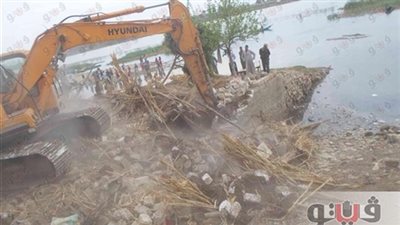 إزالة 53 حالة تعد على مجرى نهر النيل وأملاك الدولة في قنا