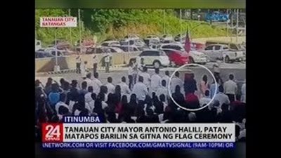 لحظة اغتيال رئيس بلدية بالفلبين برصاص قناص (فيديو)