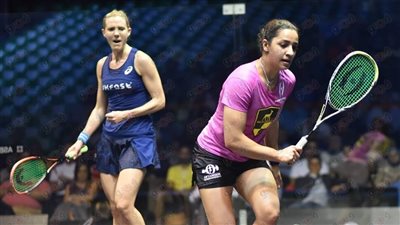 بالصور.. رنيم الوليلي تصعد لقبل نهائي بطولة العالم لسيدات الإسكواش