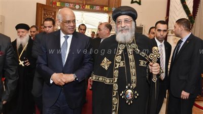 علي عبد العال يزور الكاتدرائية لتهنئة البابا تواضروس بعيد الميلاد