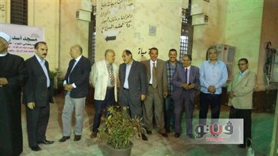 بالصور.. محافظ الجيزة يحتفل بليلة القدر في مسجد أسد بن الفرات