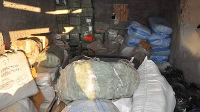 ضبط بضائع أجنبية الصنع غير خالصة الرسوم الجمركية