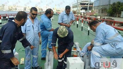 بالصور.. استمرار تنفيذ «كوبري 6» بترسانة بورسعيد خلال عيد الأضحى