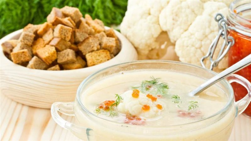 شوربة القرنبيط الكريمى