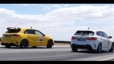 بي إم دبليو M135i ومرسيدس AMG A35 تتنافسان في سباق تسارع | فيديو