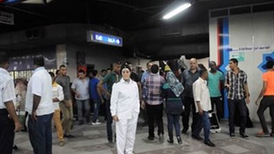 شرطة النقل تشدد إجراءات التفتيش بمحطة مصر ومحطة مترو الشهداء