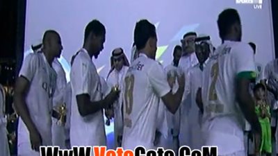 بالفيديو.. تكريم «عبدالشافي» خلال تتويج فريقه بالدوري السعودي