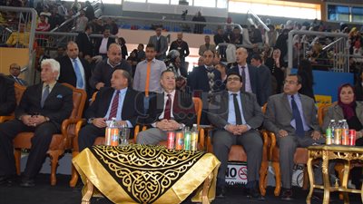 افتتاح البطولة العربية للمبارزين بمشاركة 200 لاعب ببني سويف (صور)