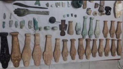 استعجال تقرير لجنة الآثار لـ 25 قطعة أثرية ضبطت بحوزة عاطل في دار السلام