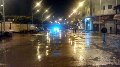 سقوط أمطار غزيرة على مدينة نصر
