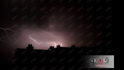 بالصور.. أمطار غزيرة ورعد وبرق تضرب القاهرة