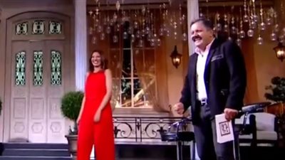 وصلة رقص لإدوارد والمذيعة نانسي مجدي على الهواء (فيديو)