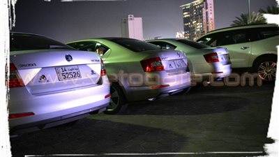 بالصور.. أول تجمع لملاك سيارات «سكودا» بالكويت