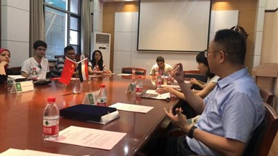 جامعة وسط الصين تستقبل وفدا طلابيا من جامعة بنها