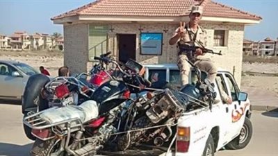 حملة مكبرة للقضاء على الموتوسيكلات الصيني في دمياط (صور)