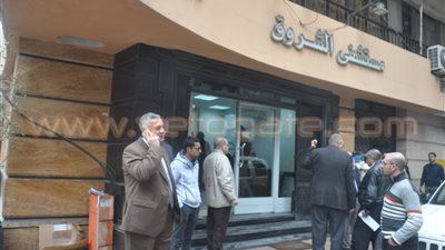 بالصور.. محافظ الإسكندرية ووكيل الصحة يتفقدان حريق مستشفى الشروق