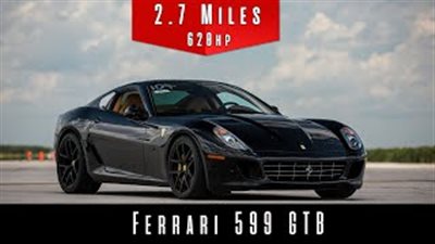 فيراري 599 GTB تحطم حاجز سرعتها القصوى (فيديو)
