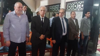 نجوم الرياضة في عزاء شقيقة سمير عدلي (صور)