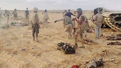 مقتل 14 إرهابيا وإصابة 15 في اشتباكات عنيفة بالشيخ زويد ورفح