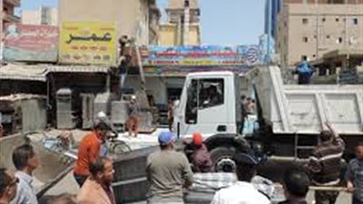 أمن الجيزة يشن حملة لإزالة الإشغالات والتعديات في الطالبية