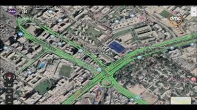الأخضر يسيطر على طرق ومحاور القاهرة عبر Google Earth (فيديو)