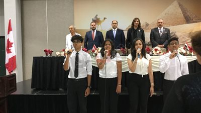 وزيرة الهجرة تزور المتحف المصري بأونتاريو وأول مدرسة بإدارة مصرية