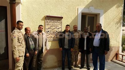 بالصور.. افتتاح مسجد الشهيد «أحمد بلال» بالكتيبة «101»