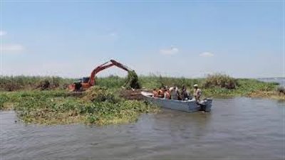 اللقطات الأولى لمداهمة القوات بحيرة المنزلة وإزالة التعديات (فيديو)