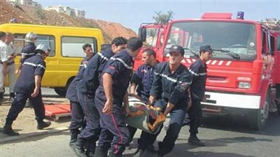 الحماية المدنية تنقل مواطنا إلى المستشفى بسبب وزنه الزائد في حلوان