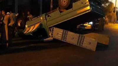إصابة 17 عاملًا في حادث انقلاب سيارة بالمنيا