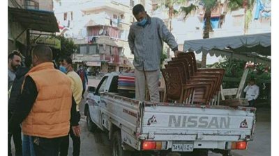 رفع 567 حالة إشغالات ومصادرة 25 شيشه بـ5 مراكز في البحيرة