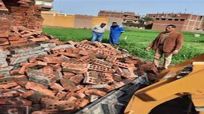 ازالات فى المهد ورفع وإزالة القمامة بمنيا القمح في الشرقية