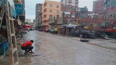 5 صور ترصد هطول الأمطار على الإسكندرية في نوة قاسم