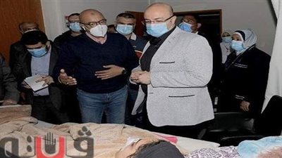 محافظ بني سويف يطمئن على حالة مديرة مستشفى ناصر عقب تعرضها لحادث سير