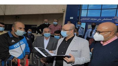 محافظ بني سويف يكلف وكيل الصحة بمتابعة حالة طفل مصاب بالقلب
