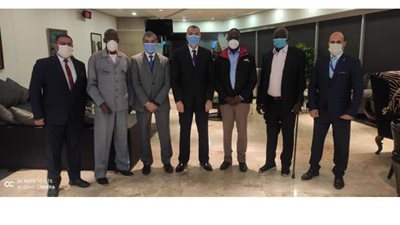 المدير التنفيذى للطيران المدني بجنوب السودان يصل مطار القاهرة