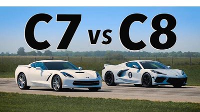 تفوقت كورفيت C8 على شقيقتها V7 فى سباق التسارع | فيديو
