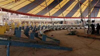 قبل افتتاحه.. الاستعدادات النهائية لسيرك 15 مايو | صور