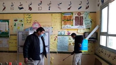 14 صورة ترصد  تطهير وتعقيم  مقار جولة الإعادة لانتخابات برلمان 2020  بالدقهلية