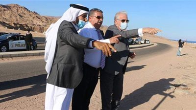 محافظ جنوب سيناء ورئيس موانئ البحر الأحمر يتفقدان موقع إنشاء ميناء اليخوت