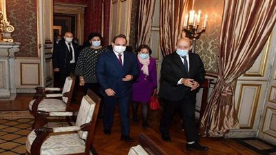 نشاط الرئيس السيسي في اليوم الأول من زيارته إلى العاصمة باريس | فيديو وصور