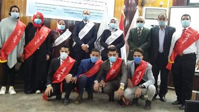 تعليم بني سويف تحتفل بتنصيب اتحادات طلاب الإعدادي والثانوي