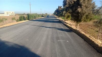 رصف طريق الكرمة وإنارة محمية جبل الإنجليز بالجيزة |صور