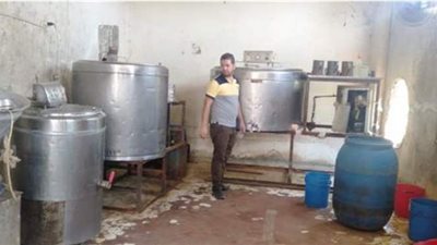 ضبط مصنع منتجات ألبان دون ترخيص  فى الإسكندرية