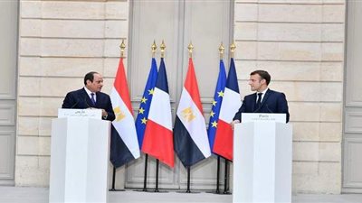 تفاصيل المؤتمر الصحفي بين السيسي وماكرون بقصر الإليزيه | فيديو