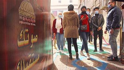 تزايد إقبال الناخبين للتصويت بجولة الإعادة لانتخابات النواب بلجان مدرسة النقراشي