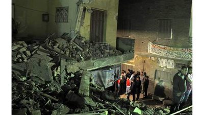 لجنة لفحص المنزل المنهار بالهرم.. والتحقيق مع المستأجر المتسبب في الحادث