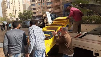 رفع 607 حالات إشغال  بمركزي دمنهور وكفر الدوار بالبحيرة