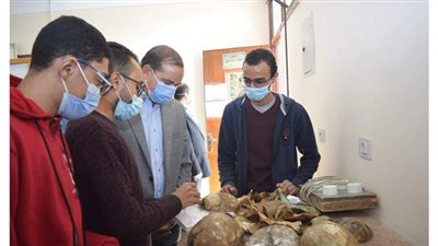 جولة تفقدية لرئيس جامعة سوهاج على كليتي الطب والعلوم