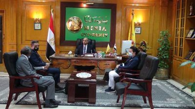 رئيس جامعة المنيا يستقبل  المستشار الثقافي لسفارة إسبانيا